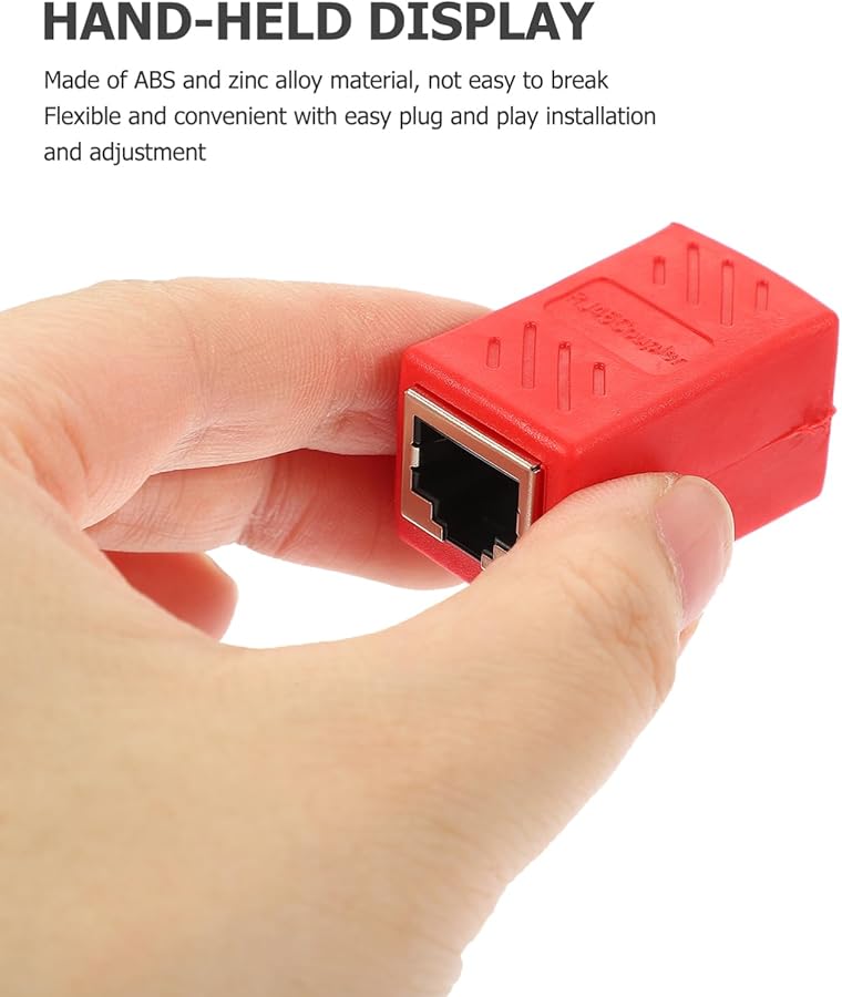 Gatuida 2 Pack Female to Female Ethernet Coupler Extender for Router Computer Easy Install - Image 2